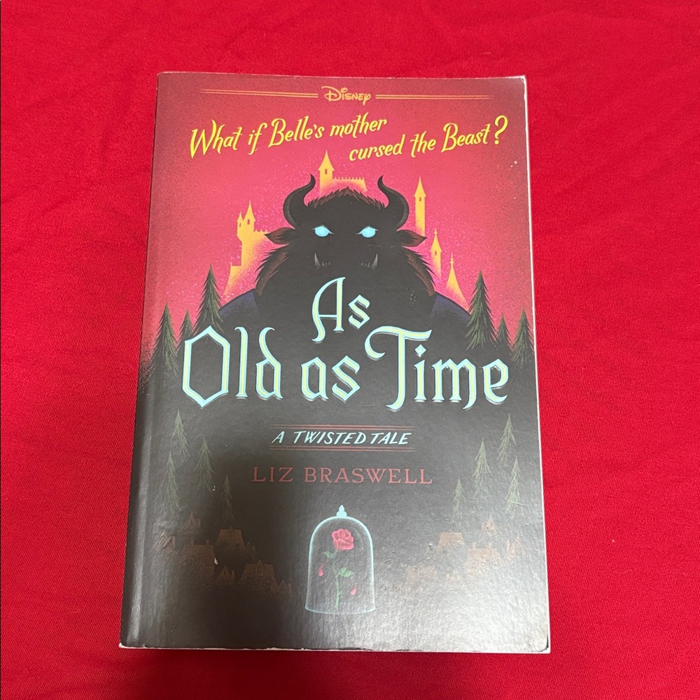 Disney 'As Old as Time' Book - Red and Black Cover